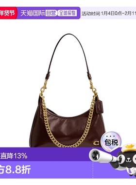 COACH 专柜款女士皮革单肩斜挎手提包CAD75B4MPL