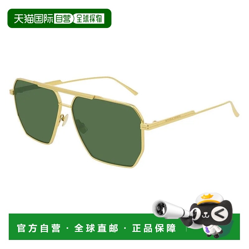 1h可退 BOTTEGA VENETA 女士眼镜 BV1012S004 CO 金色太阳镜