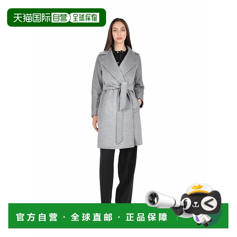 1h可退 MAX MARA 女士外套 2526016021600074 AW2025 灰色羊毛