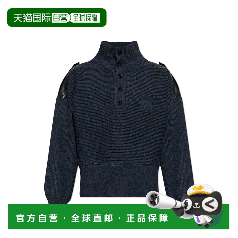 1h可退 BURBERRY 男士针织衫 8113567C3495TARMACGREY AW2025高领