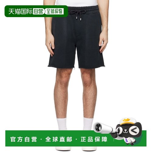 1h可退 潮奢 AMIRI 男士 黑色 Vintage 短裤 AMJYSH1042休闲裤