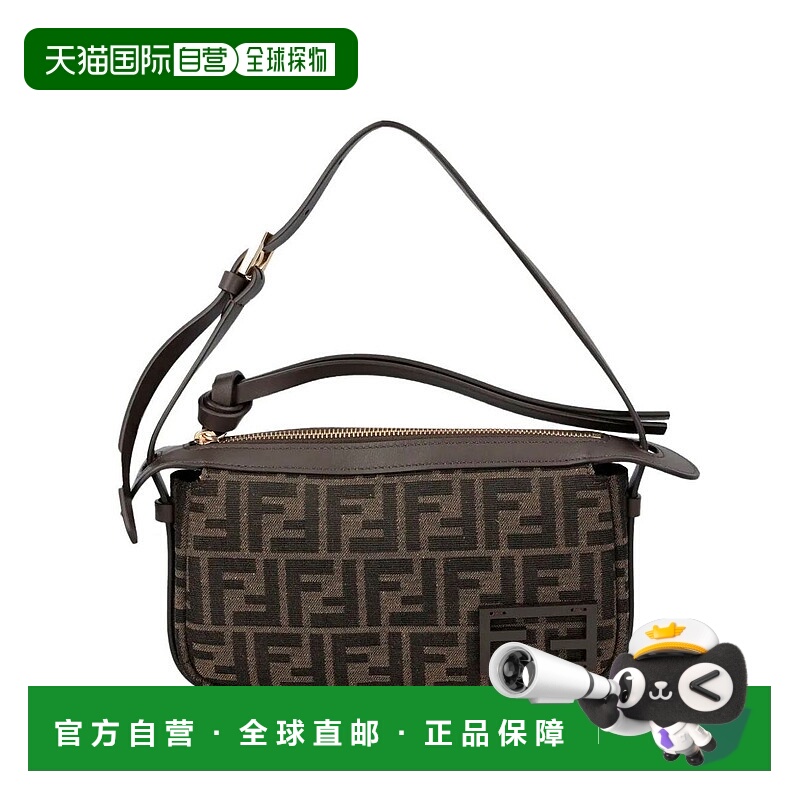 1h可退 FENDI 女士单肩包 8BS097AFPM17 SS2026 棕色 Fendi Simpl