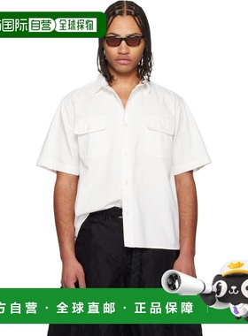 1h可退 潮奢 Sacai 男士 白色 Light Weight 牛仔衬衫 2603929M