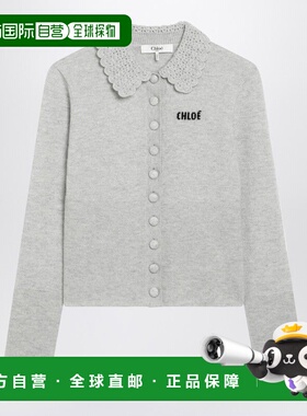 CHLOÉ 女士针织衫 CH26SMC0353000N SS2026 灰色 Long sleeve car