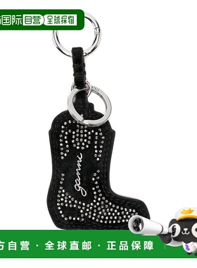 1h可退 潮奢 GANNI 甘尼 女士 Keychains 黑色钥匙扣 B3010060099