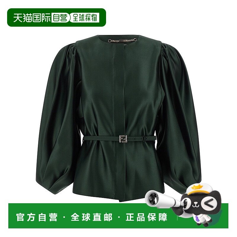 1h可退 FENDI 女士外套 FJ7672A9DGF1T6I AW2025 军绿色 Fendi Si