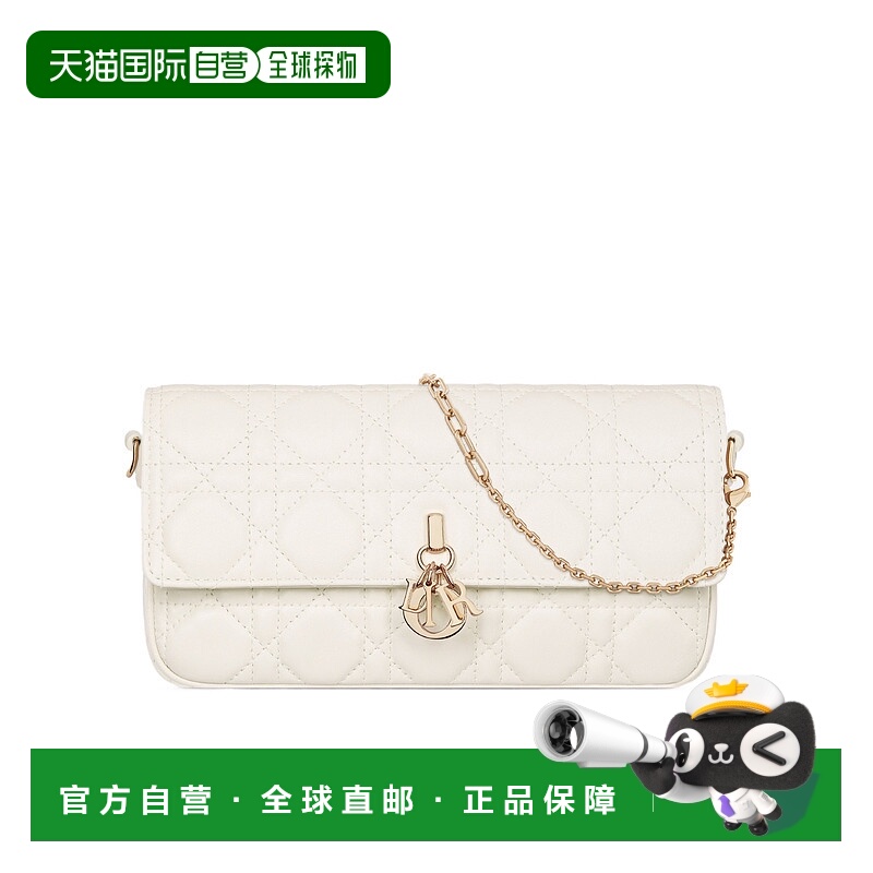 1h可退 DIOR 女士斜挎包 S6049ONMJM030 AW2025 白色 My Dior 链