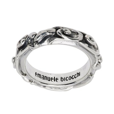 1h可退 潮奢 Emanuele Bicocchi 男士 Arabesque 戒指 KLA4
