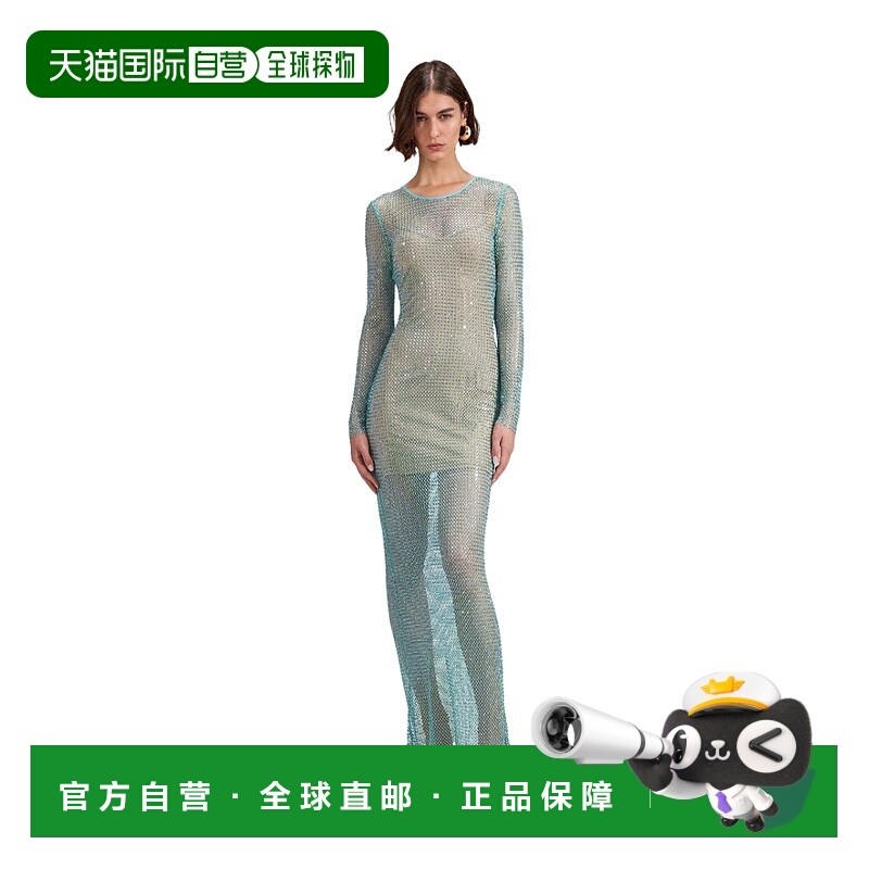 1h可退 SELF-PORTRAIT 女士连体衣 SS23150XG AW2023 绿色 水钻渔