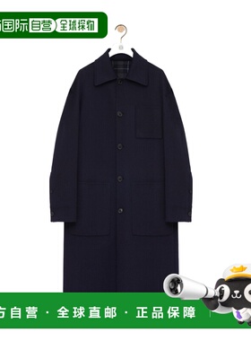 LOEWE 男士大衣 H526Y01WDO4936 SS2026 黑色 长袖大衣