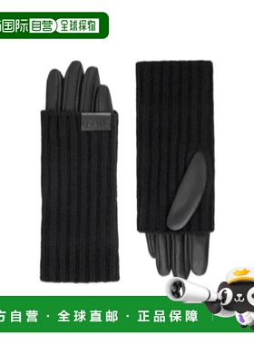 LOEWE 女士手套 KSF2OT4X061100 CO 黑色 羊绒和纳帕羊皮手套