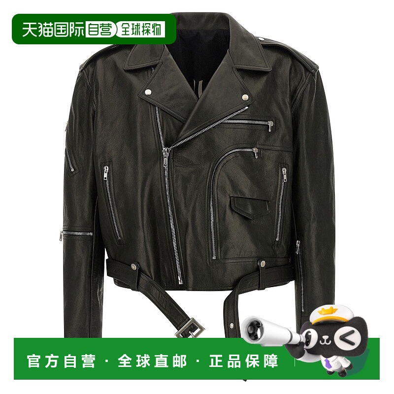1h可退 RICK OWENS 男士夹克 RU02E1770LNV09 AW2025 黑色
