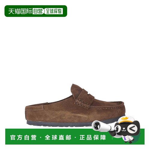 BIRKENSTOCK 女士休闲鞋 1031701NAPLES SS2026 棕色一脚蹬拖鞋