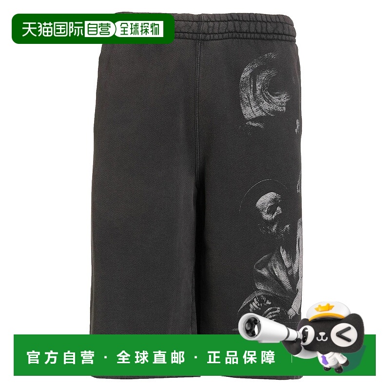 1h可退 潮奢 off-white 男士 短裤 blue蓝色 舒适时尚