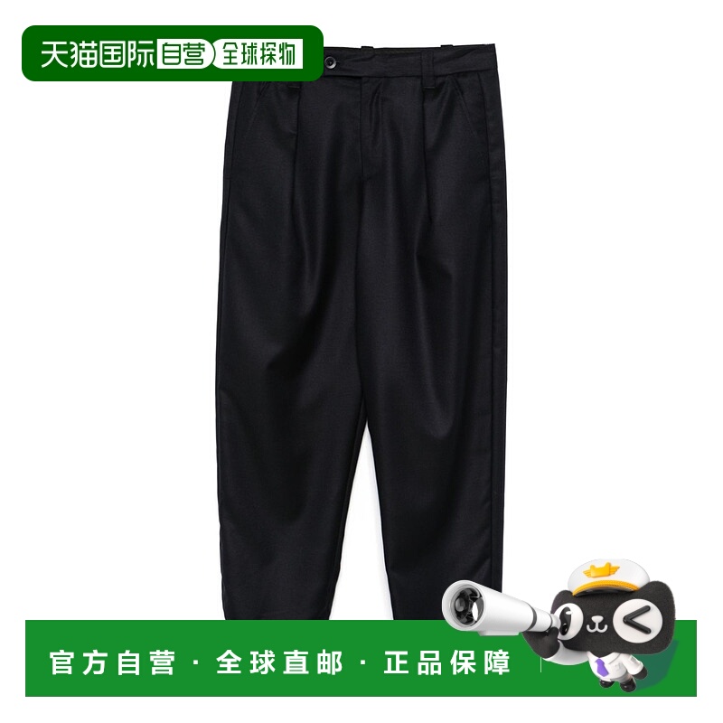 1h可退 A.P.C. 男士休闲裤 LYAAVH08428IAK SS2025 黑色 腰带环休