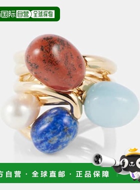 1h可退 潮奢 ZIMMERMANN 女士 Mellow gemstones 镀金戒指珍珠