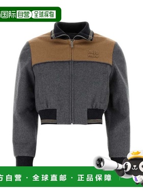 1h可退 潮奢 Miu Miu 缪缪 女士 TWO-TONE 天鹅绒夹克 ML1413SOOO