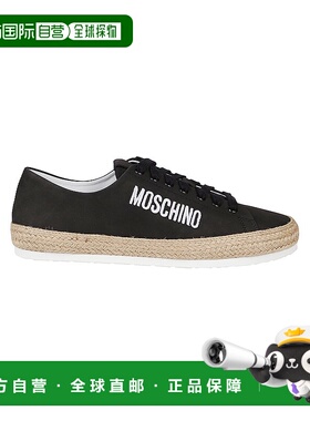 1h可退 MOSCHINO 男士运动鞋 MB10323G0EGF5000 SS2022 黑色男鞋