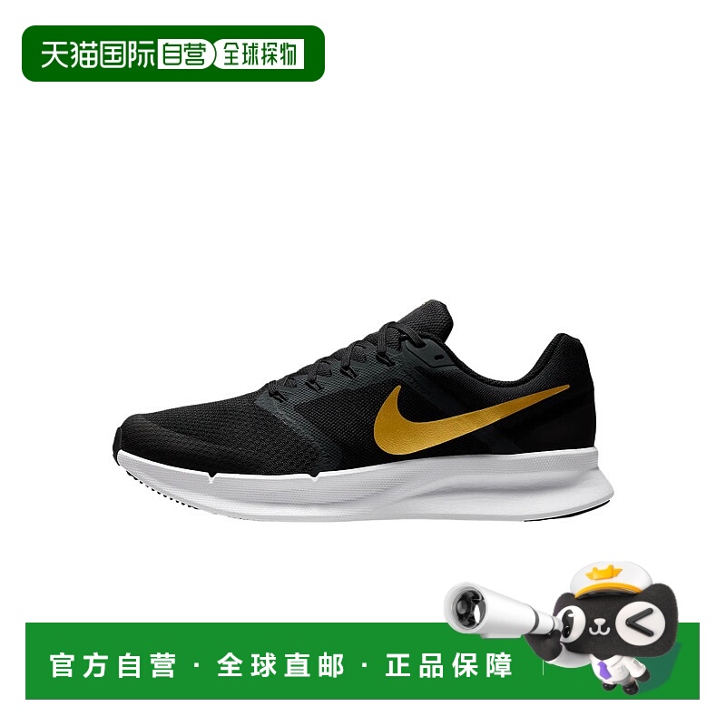 耐克Nike Run Swift 3 舒适百搭耐磨低帮跑步鞋男款黑色