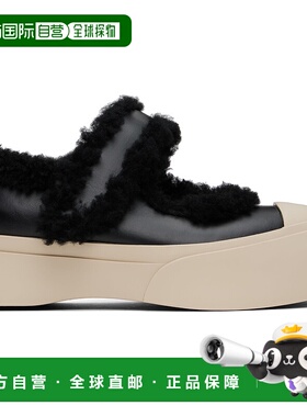 1h可退 潮奢 Marni 玛尼 女士 黑色 Pablo 玛丽珍鞋 SNZW013602P5