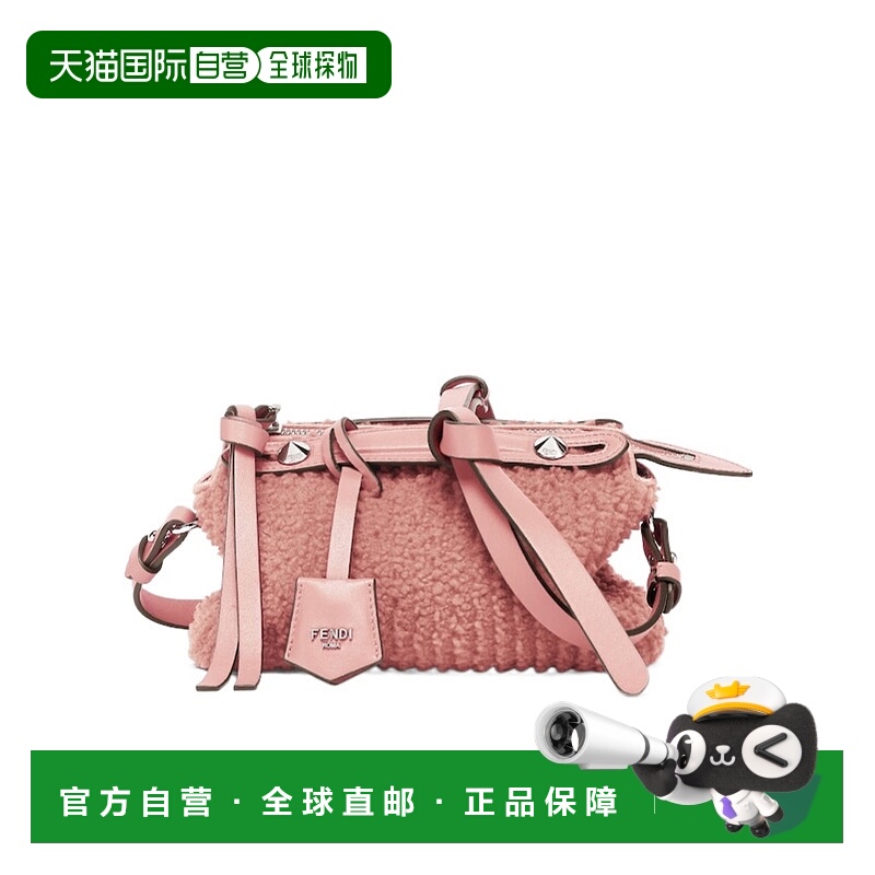 1h可退 FENDI 女士斜挎包 8BS098AS7KF0H9K AW2024 粉红色 By The