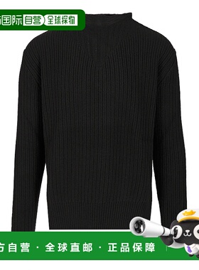 RICK OWENS 男士针织衫  AW2025 RU02E1649KWV09高领黑色