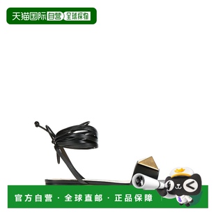 华伦天奴 女士 凉鞋 1h可退 舒适时尚 Valentino black黑色 潮奢