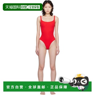 1h可退 潮奢 SKIMS 女士 红色 Fits Everybody Square Neck 连体