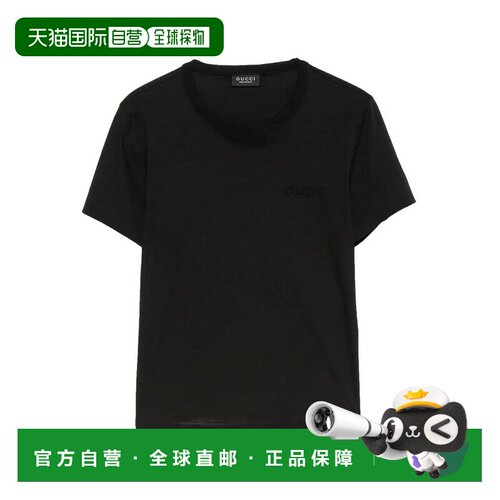 GUCCI 女士T恤 875771XJH1P1000 AW2026 黑色 T-Shirt