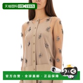 女士外套 FDD344AUP0F1RX1 SS2025 FENDI 花色 刺绣薄纱连衣裙