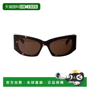 黑色 BALENCIAGA SS2024 BB0327S002 几何框太阳镜 女士眼镜