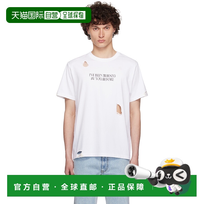 1h可退 潮奢 Coperni 男士 白色 Disney 系列 Burned By You Befo