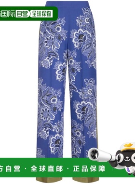 ETRO 女士休闲裤 WREA0014AK012X0883 AW2024 蓝色