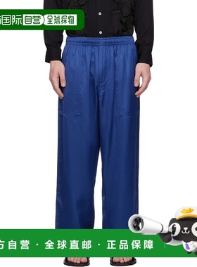 1h可退 潮奢 Bode 男士 蓝色运动裤 MRF24BT024 舒适时尚卫裤