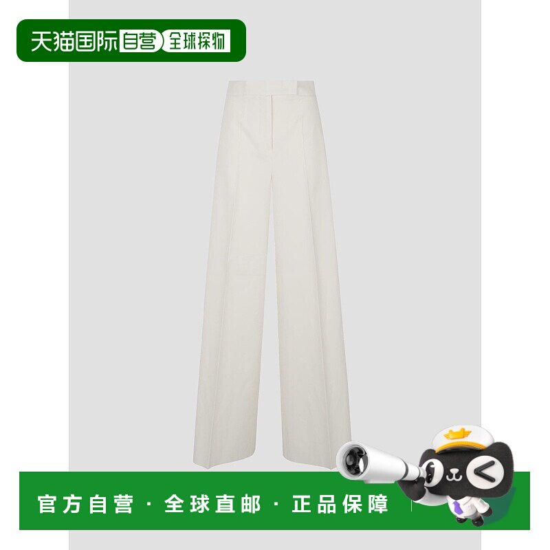 MAX MARA 女士休闲裤 2521136011600005 AW2025 白色阔腿裤直筒裤 - 天猫国际探物中国香港出品