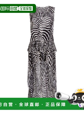 1h可退 潮奢 Blumarine 蓝色情人 女士 黑白粘胶纤维连衣裙 P622A