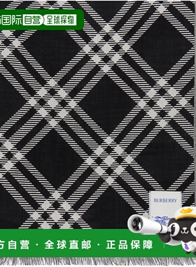 1h可退 潮奢 Burberry 巴宝莉 男士 黑色 & 白色 Wide Check Wool