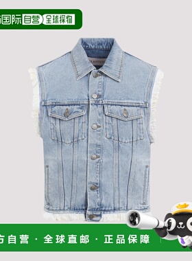 VALENTINO 男士马甲 6V3DN31VALF508 SS2025 蓝色 Denim Vest