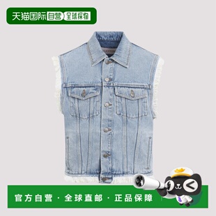 VALENTINO 男士马甲 6V3DN31VALF508 SS2025 蓝色 Denim Vest