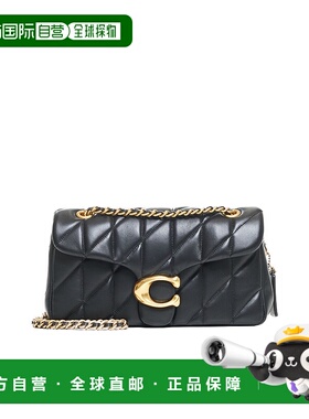 COACH 女士斜挎包 CP150B4BK AW2025 黑色 Tabby Leather Crossbo