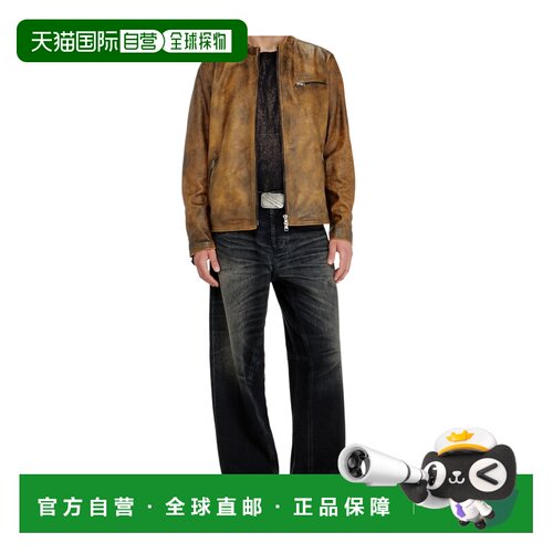 DIESEL 男士夹克 A232760KNCZ7GF AW2026 棕色 拉链夹克