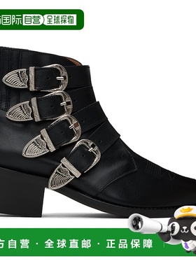 1h可退 潮奢 Toga Pulla 男士 黑色束扣踝靴 FTVRMJ78289005男鞋