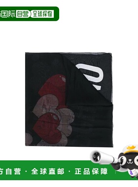 1h可退 MOSCHINO 女士围巾 03520M2222003 SS2021 黑色 Teddy 围