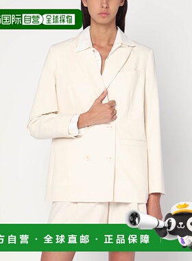 1h可退 潮奢 A.P.C. 女士 双排扣棉质夹克(ecru) COHFUF03212COAA