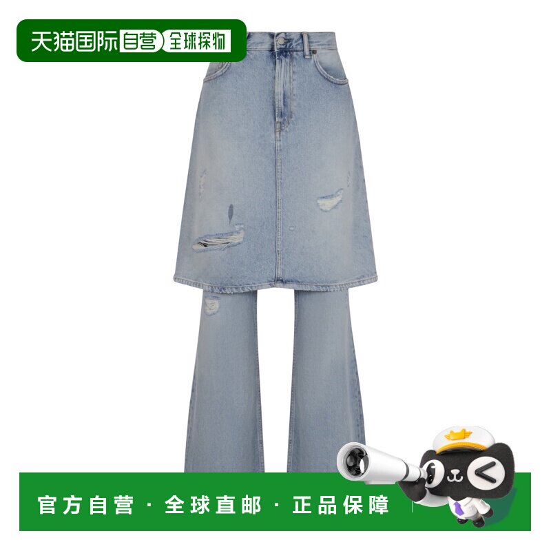 ACNE STUDIOS 女士牛仔裤 AK1008228 SS2026 蓝色 叠穿牛仔裤裤子图片