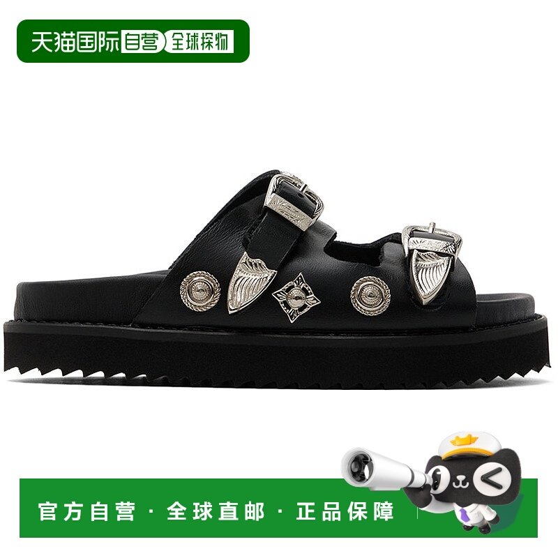 1h可退 潮奢 TOGA ARCHIVES 女童 独家发售黑色束带儿童凉鞋童鞋