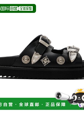 1h可退 潮奢 TOGA ARCHIVES 女童 独家发售黑色束带儿童凉鞋童鞋