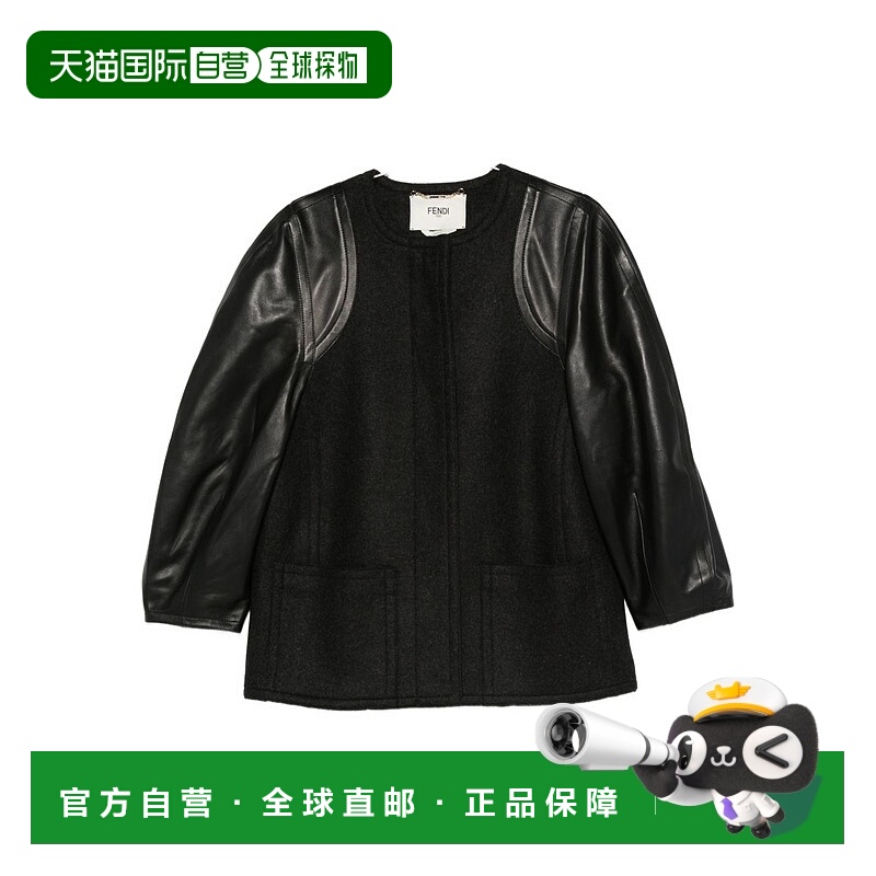 1h可退 FENDI 女士大衣 FJ7670AJ0KF0TAZ AW2025 黑色