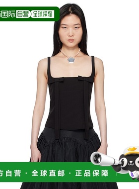1h可退 潮奢 Sandy Liang 女士 黑色 Teacup 背心 R25T061F101