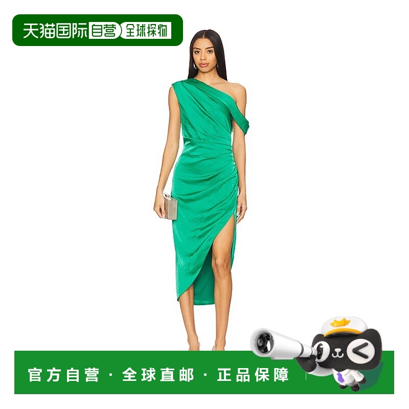 1h可退 潮奢 ELLIATT 女士 Roni 中长连衣裙 C6032518缎面